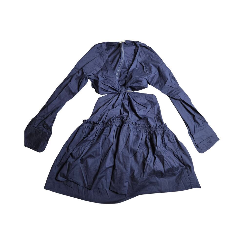 Jason Wu Blue Cutout Front Twist Dress‎ Size: M